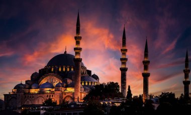 Günbatımında İstanbul 'da Süleyman Camii, Türkiye
