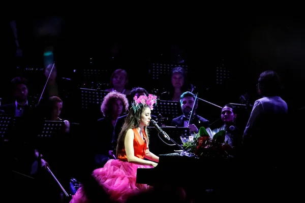 2022 Istambul Turquia Festival Cultura Beyolu Concerto Cantor Karsu — Fotografia de Stock