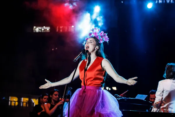 2022 Istambul Turquia Festival Cultura Beyolu Concerto Cantor Karsu — Fotografia de Stock