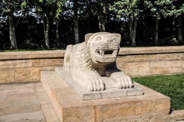 Aslan heykeli Road aslanlar, Anitkabir, Ankara, Türkiye