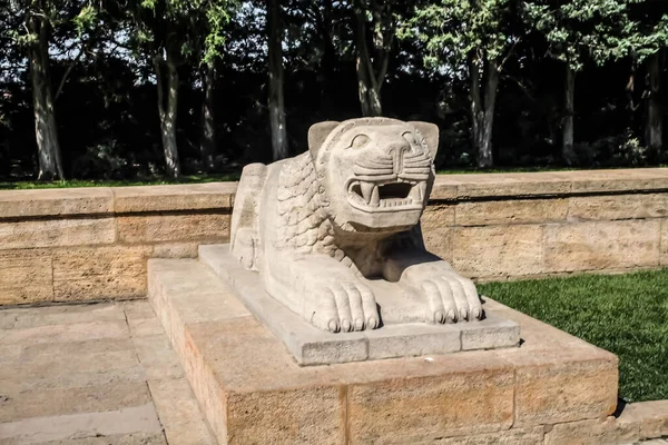 Lion Statue in Road of Lions, Anitkabir, Ankara, Turkey