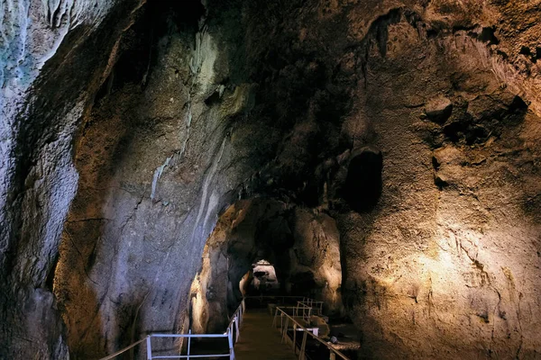 Dieser Höhle Mount Carmel Lebten Primitive Menschen Vor Einer Million — Stockfoto