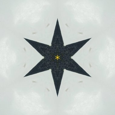 Endonezya batiklerinin soyut simetrik deseni, batik deseni, ayna efektli görüntü, soyut desenlerin Kaleydoskobu.