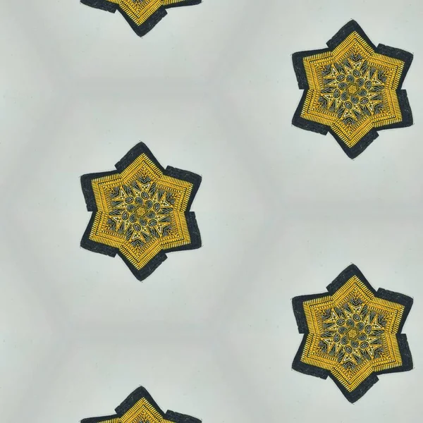 Abstrakcyjny Symetryczny Wzór Batika Indonezyjskiego Batik Wzór Obraz Efektem Lustrzanym — Zdjęcie stockowe