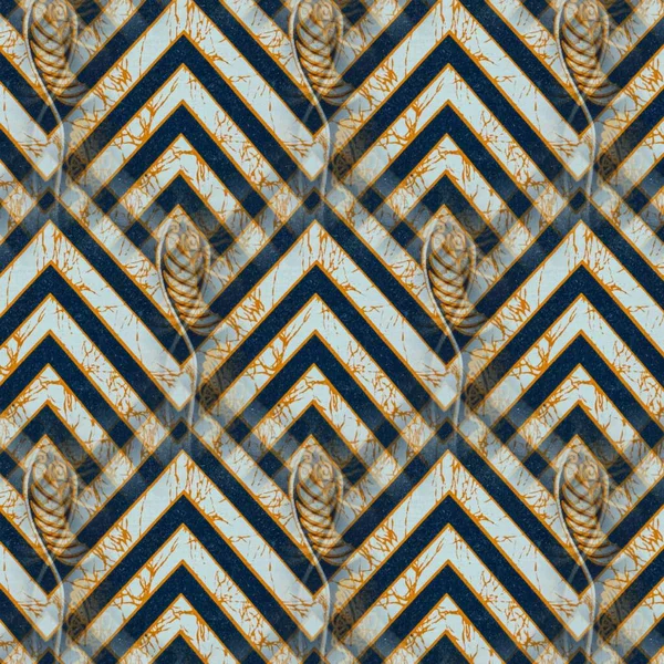 Abstract symmetrical pattern of Indonesian batik with striped pattern, brown and white color, batik blur pattern.  Image with mirror effect, blur Kaleidoscope abstract pattern.