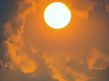 Endonezya 'da günbatımının güzelliği