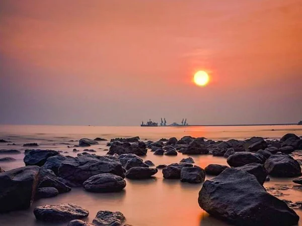 Beauty Sunset Indonesia — Stock fotografie