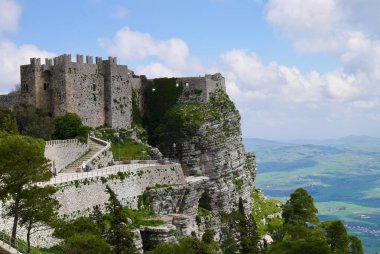 Castello di Venere, nam-ı diğer Venüs Kalesi veya Pepoli Kalesi, Price, Trapani, Sicilya.