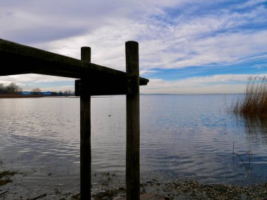Rohrspitz İskelesi, Constance Gölü, Avusturya.