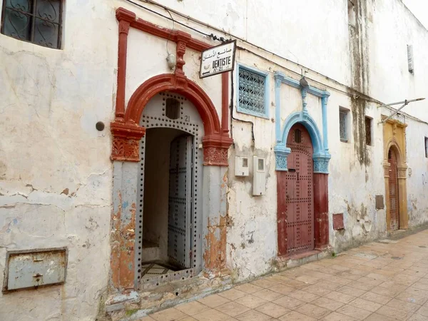 Rua em Medina de Rabat, Marrocos. — Fotografia de Stock