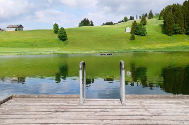 Toggenburg 'daki Schwendisee Dağı' nda. St. Gallen, İsviçre. Yüksek kalite fotoğraf