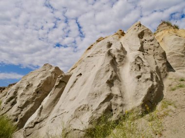 Theodore Roosevelt Ulusal Parkı 'nda kumtaşı oluşumları. Kuzey Dakota, ABD. Yüksek kalite fotoğraf