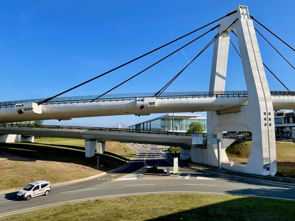 Milan Italy 2022 View Bridge Malpensa Airport High Quality Photo — Stock Photo, Image