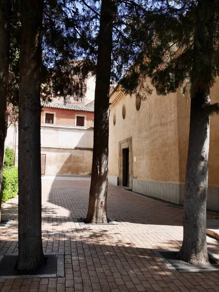 Toledo Sapin 2022 Courtyard Santa Maria Blanca Synagogue Jewish Quarter — стоковое фото