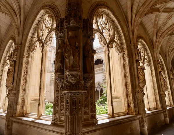 Тбедо Кастель Манча Испания 1322 Год Вид Окон Двор Монастыря — стоковое фото