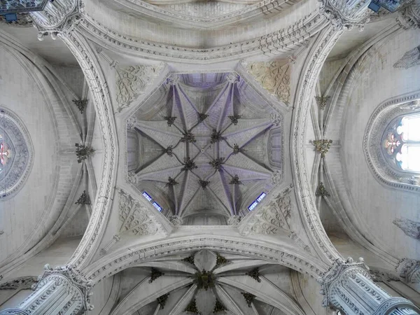 Toledo Castile Mancha Spain 2022 Ceiling Gothic Church San Juan — Stock fotografie