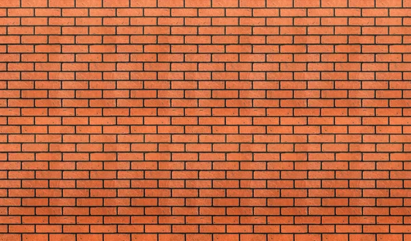 Red color brick wall for brickwork background design.Empty red brick wall textured background