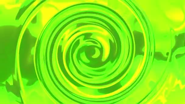 Grünes Portal Cartoon Look Portal Hat Einen Rick Und Morty — Stockvideo