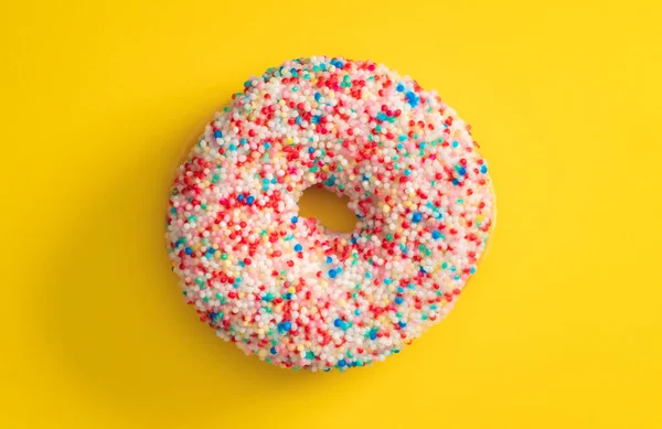 Renkli Donut ve şekerleme. Renkli çörek. Lezzetli tatlı tatlı. Donut ve şekerleme..