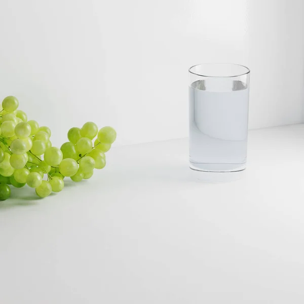 Parlak beyaz ürün reklam geçmişi. Sahne ışıkları ürünleri için kopya alanı olan beyaz gri masa tezgahı sahnesi.