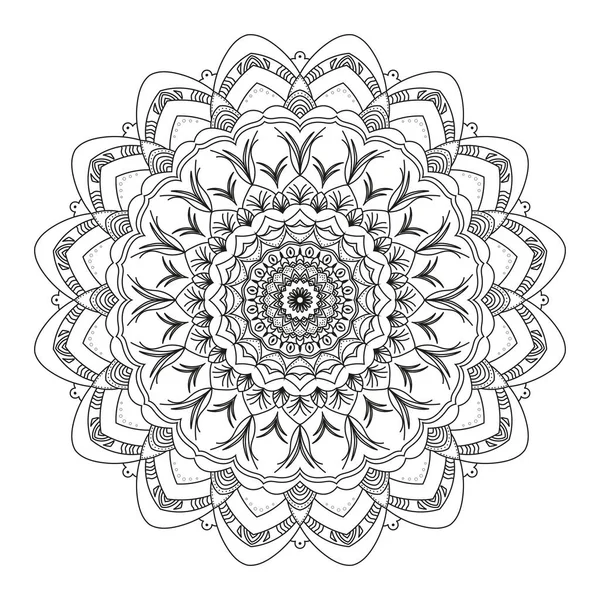 Mandala, Hint tarzı, boyama kitabı sayfası 