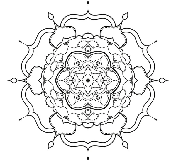 Mandala, Hint tarzı, boyama kitabı sayfası 