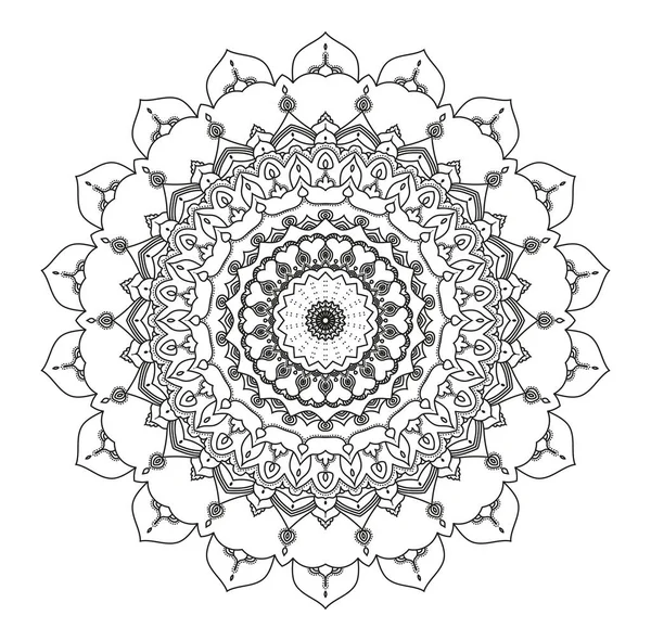 Mandala, Hint tarzı, boyama kitabı sayfası 