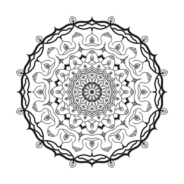 Mandala Estilo Indio Página Del Libro Para Colorear — Foto de Stock