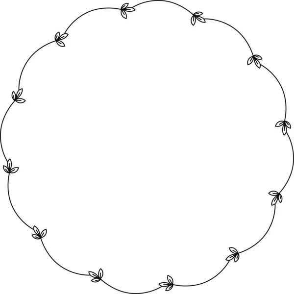 Çerçeve, boyama kitabı sayfası, çiçek çemberi siyah beyaz, karalama el çizimi 