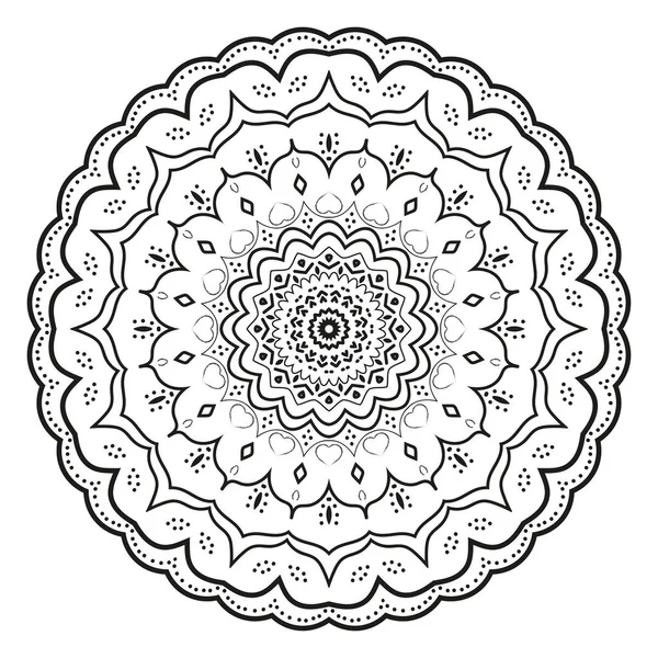 Mandala, Hint tarzı, boyama kitabı sayfası 