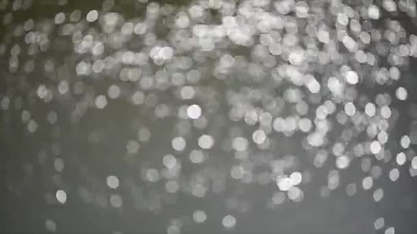 Fundo Brilhante Partículas Brancas Brilhante Brilhante Partículas Com Bokeh — Vídeo de Stock