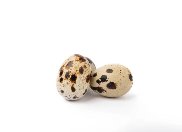 Перепелиные Яйца Изолированы Белом Фоне Органическая Пища — стоковое фото