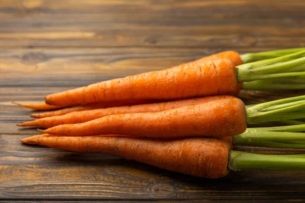 Fresh Carrots Brown Texture Background Ingredient Salad Vegetarian Organic Vegetables — Stock Photo, Image