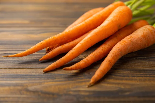 Fresh Carrots Brown Texture Background Ingredient Salad Vegetarian Organic Vegetables — Stock Photo, Image