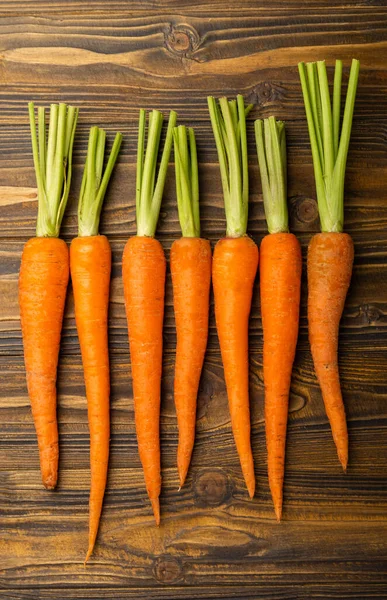 Fresh Carrots Brown Texture Background Ingredient Salad Vegetarian Organic Vegetables — Stock Photo, Image