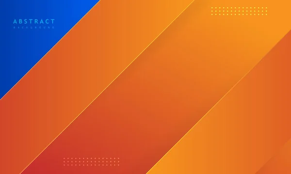 Blue Orange Background 3d Line — стоковий вектор