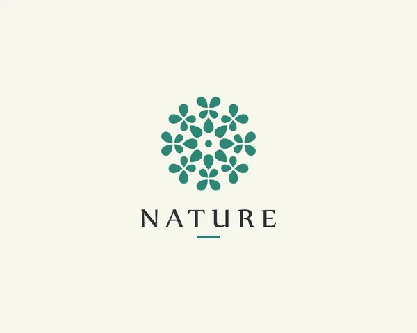 商务身份的自然标识设计模板 — 图库矢量图片