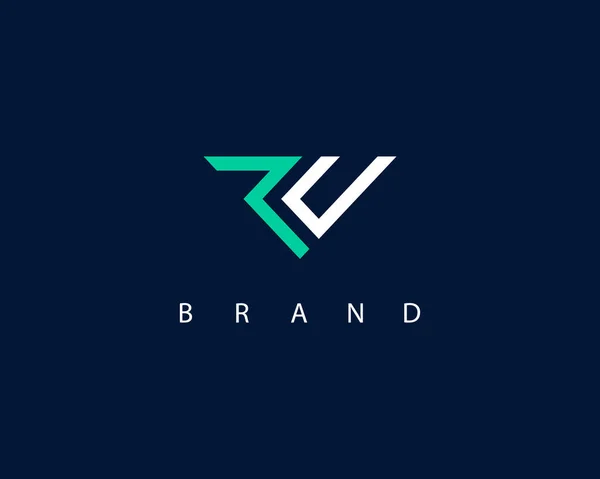 Modelo Design Logotipo Triângulo Geométrico — Vetor de Stock