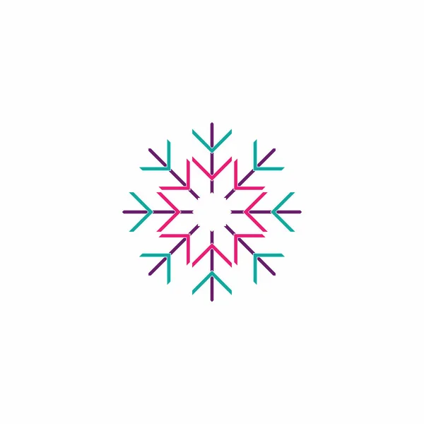 Winter Ornament Ontwerp Abstract Symbool Decoratieve Stijl — Stockvector