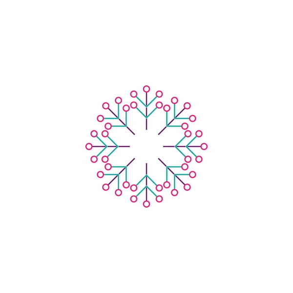 Floral Logo Design Șablon Emblemă Vectorială Flori Decorative — Vector de stoc