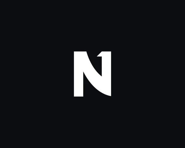 Шаблон Дизайну Логотипу Номер Один Ділової Ідентичності — стоковий вектор