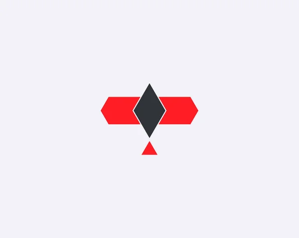 概要鷲のロゴデザイン — ストックベクタ