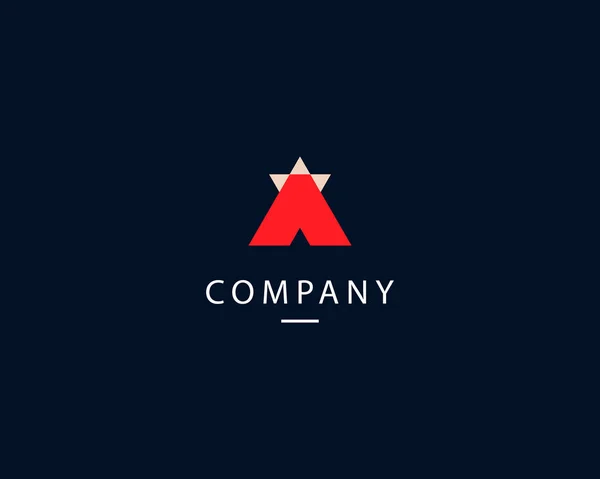 Emblema Design Logo Aziendale — Vettoriale Stock