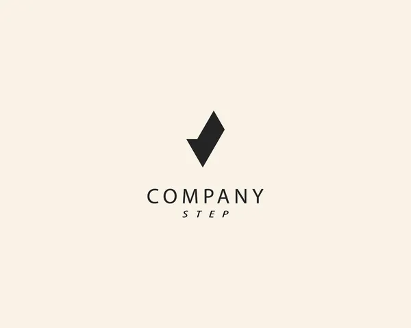 Business Step Logo Design — Stockvektor