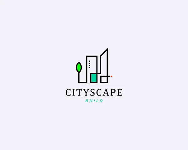Design Vorlage Für Stadtbild Logo — Stockvektor