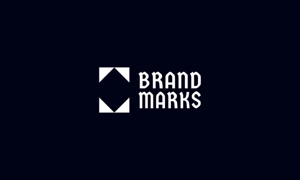 Modelo Design Logotipo Monograma Letra Símbolo Inicial Letra Para Identidade —  Vetores de Stock