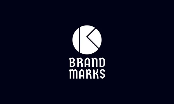 Monogram Bokstav Logotyp Design Mall Ursprunglig Bokstavssymbol För Företagsidentitet — Stock vektor