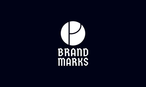 Monogram Bokstav Logotyp Design Mall Ursprunglig Bokstavssymbol För Företagsidentitet — Stock vektor