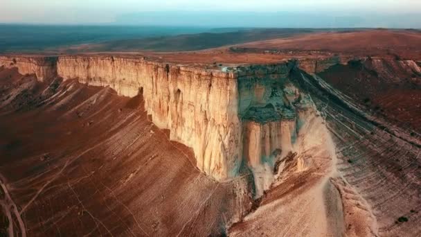 Quadrocopter Grand Canyon Avfyrning Solnedgång — Stockvideo