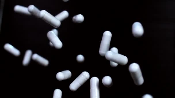 Εμβόλιο Κατά Της Λοίμωξης Από Κορωνοϊό Covid Μαύρο Φόντο — Αρχείο Βίντεο